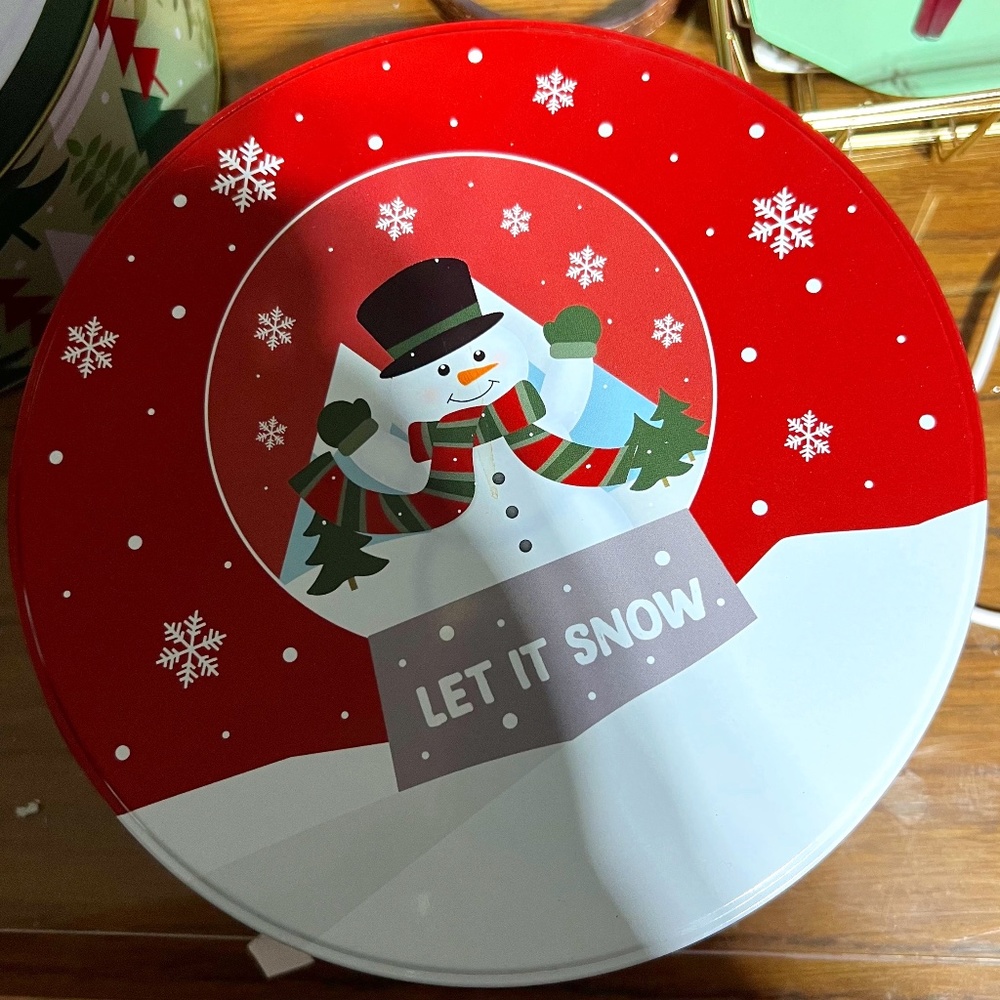 Let it Snow Cookie Tin